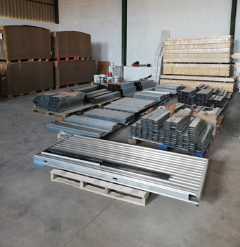 armazones metálicos para puertas correderas, con materiales en la fabricación de alta calidad